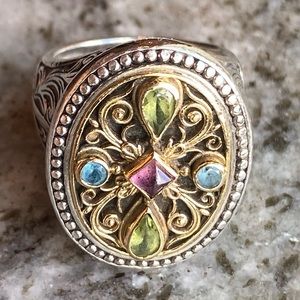 GORGEOUS 18KT & SS KONSTANTINO RING